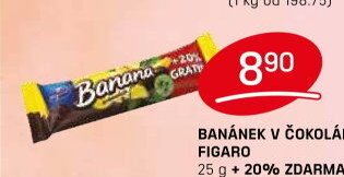 BANÁNEK V ČOKOLÁDĚ FIGARO 25 g + 20% ZDARMA - FLOP aktualniletaky.eu