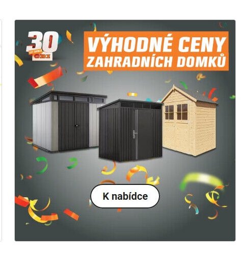 Zahradní domky - OBI aktualniletaky.eu