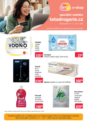aktuální leták Teta drogerie 17.7.2025-29.7.2025