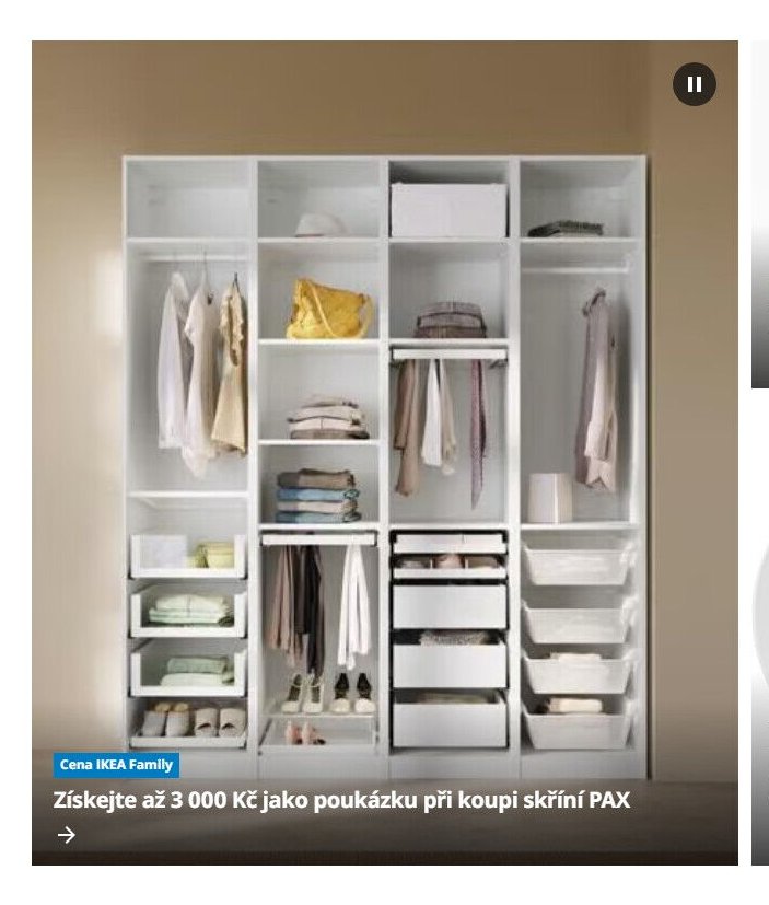 Získejte až 3 000 Kč jako poukázku při koupi skříně PAX - IKEA aktualniletaky.eu