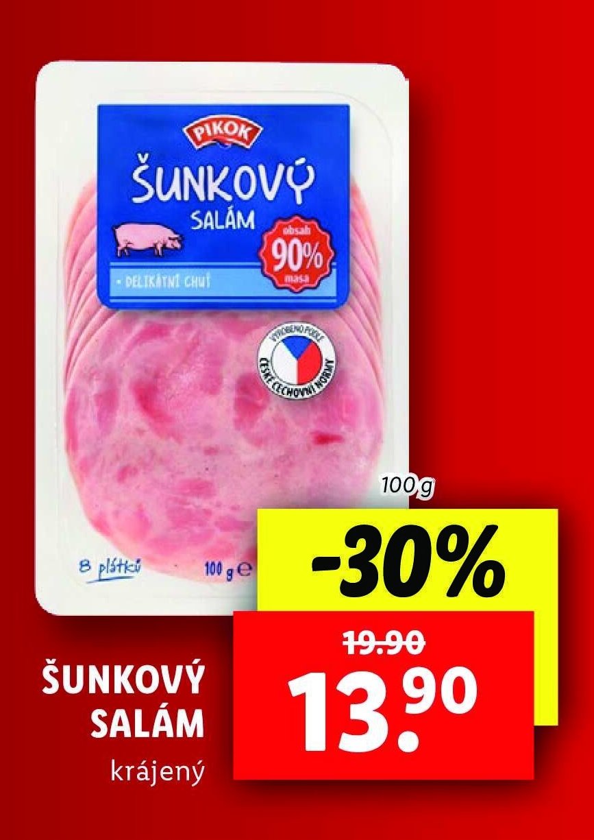 Šunkový salám - Lidl aktualniletaky.eu