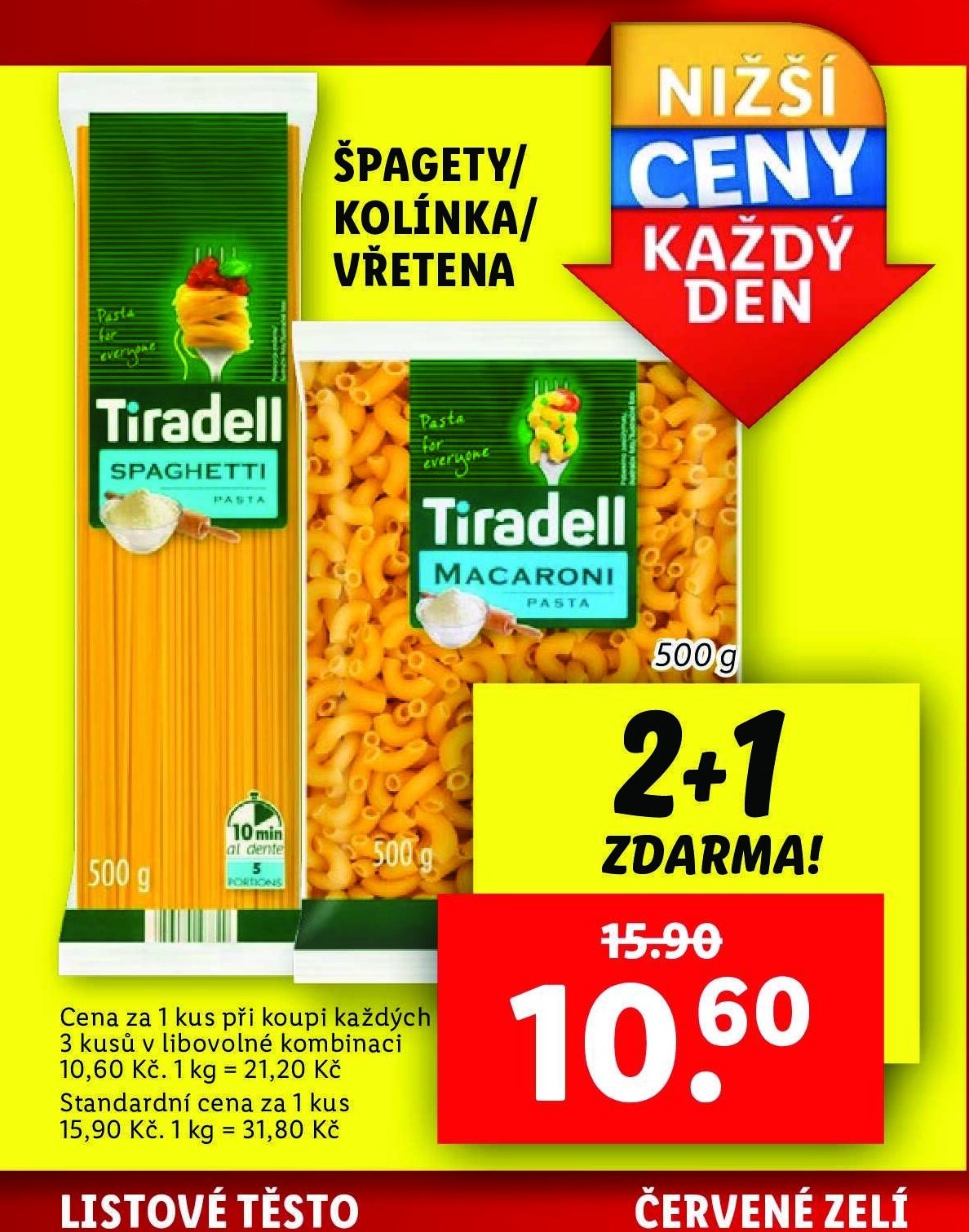 Tiradell Špagety / Kolínka / Vřetena - Lidl aktualniletaky.eu