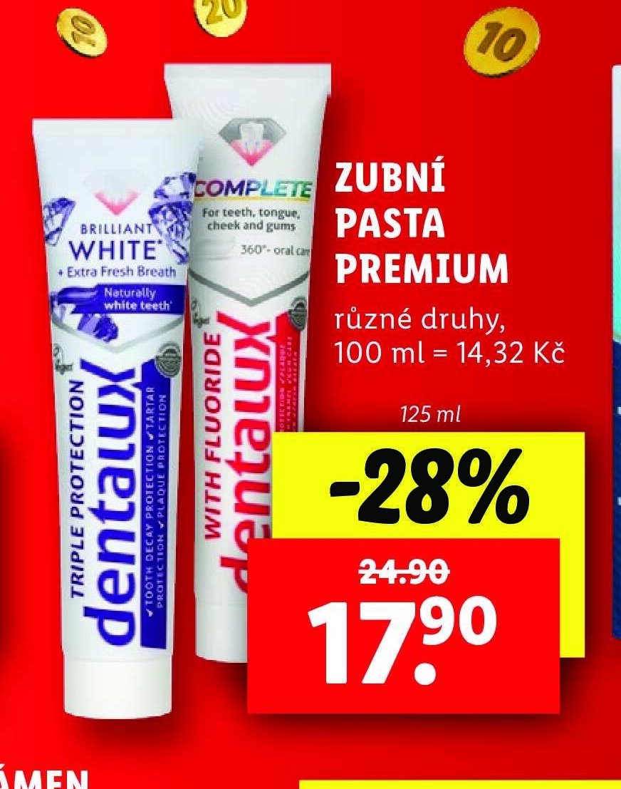 DENTALUX ZUBNÍ PASTA PREMIUM - Lidl aktualniletaky.eu