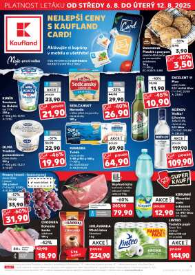 aktuální leták Kaufland 6.8.2025-12.8.2025