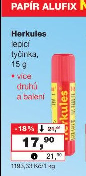 Herkules lepicí tyčinka - Barvy a laky drogerie aktualniletaky.eu