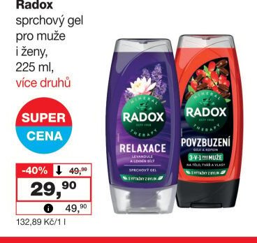 Radox sprchový gel - Barvy a laky drogerie aktualniletaky.eu