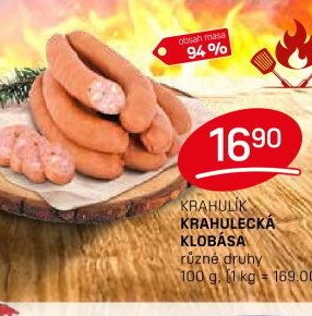 Krahulík Krahulecká klobása - FLOP aktualniletaky.eu