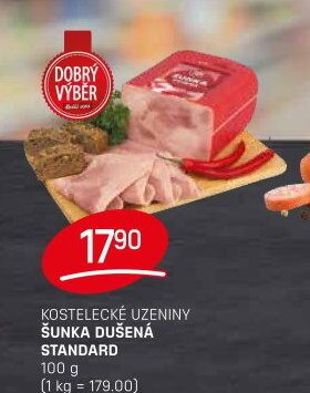 Kostelecké uzeniny šunka dušená standard - FLOP aktualniletaky.eu