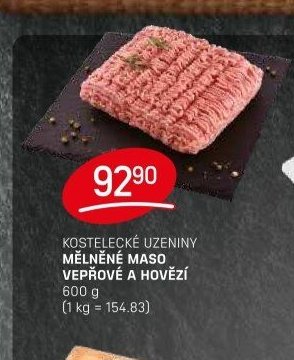 KOSTELECKÉ UZENINY MĚLNĚNÉ MASO VEPŘOVÉ A HOVĚZÍ - FLOP aktualniletaky.eu