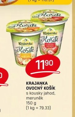 KRAJANKA OVOCNÝ KOŠÍK s kousky jahod, meruněk 150 g - FLOP aktualniletaky.eu
