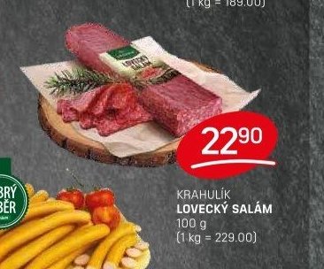 KRAHULÍK LOVECKÝ SALÁM 100 g - FLOP aktualniletaky.eu
