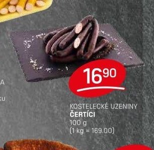 KOSTELECKÉ UZENINY ČERTÍCI 100 g - FLOP aktualniletaky.eu
