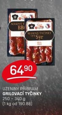 UZENINY PŘÍBRAM GRILOVACÍ TYČINKY 250-340 g - FLOP aktualniletaky.eu