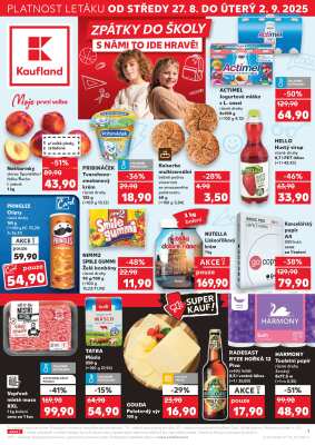 aktuální leták Kaufland 27.8.2025-2.9.2025
