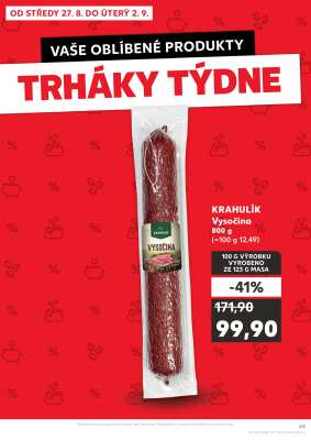 aktuální leták Kaufland 27.8.2025-2.9.2025