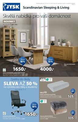 aktuální leták Jysk 27.8.2025-16.9.2025
