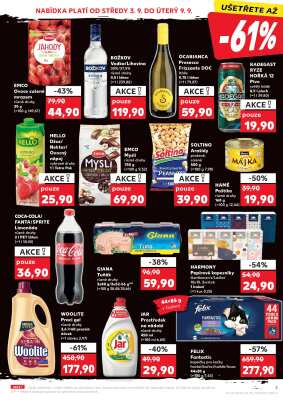 aktuální leták Kaufland 3.9.2025-9.9.2025