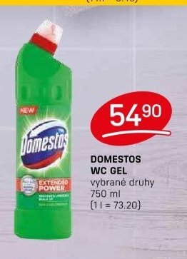 DOMESTOS WC GEL vybrané druhy - FLOP aktualniletaky.eu