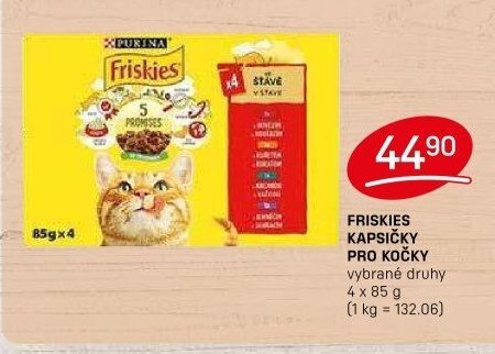 FRISKIES KAPSIČKY PRO KOČKY vybrané druhy - FLOP aktualniletaky.eu