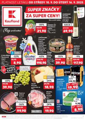 aktuální leták Kaufland 10.9.2025-16.9.2025