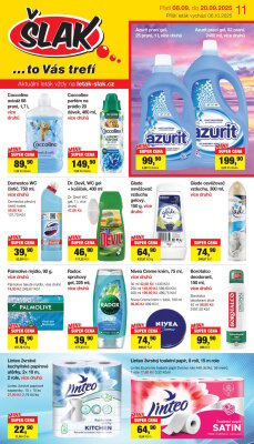 aktuální leták Šlak drogerie 8.9.2025-20.9.2025