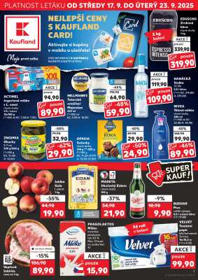 aktuální leták Kaufland 17.9.2025-23.9.2025