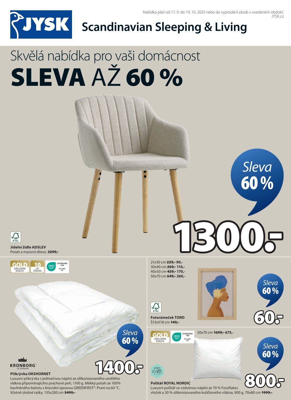 Jysk leták Jysk strana 1