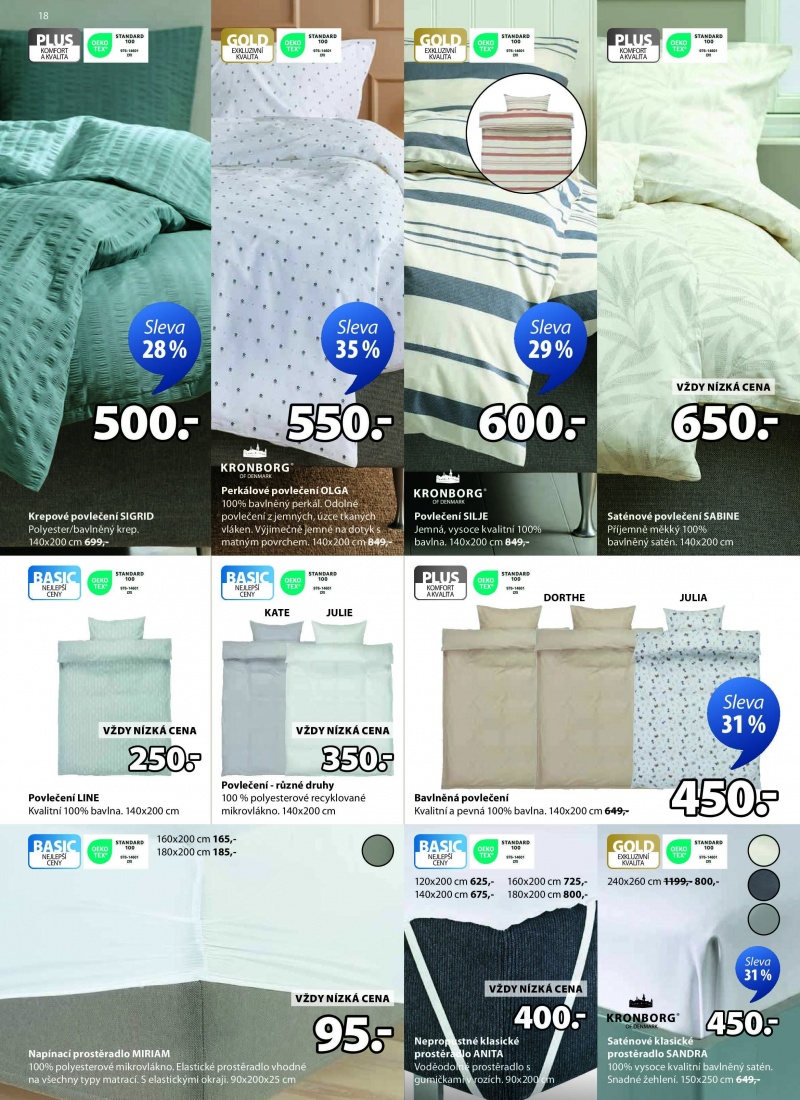 Jayk akční leták - Slevy až 60% Jysk strana 18