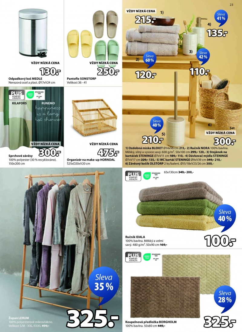 Jayk akční leták - Slevy až 60% Jysk strana 23