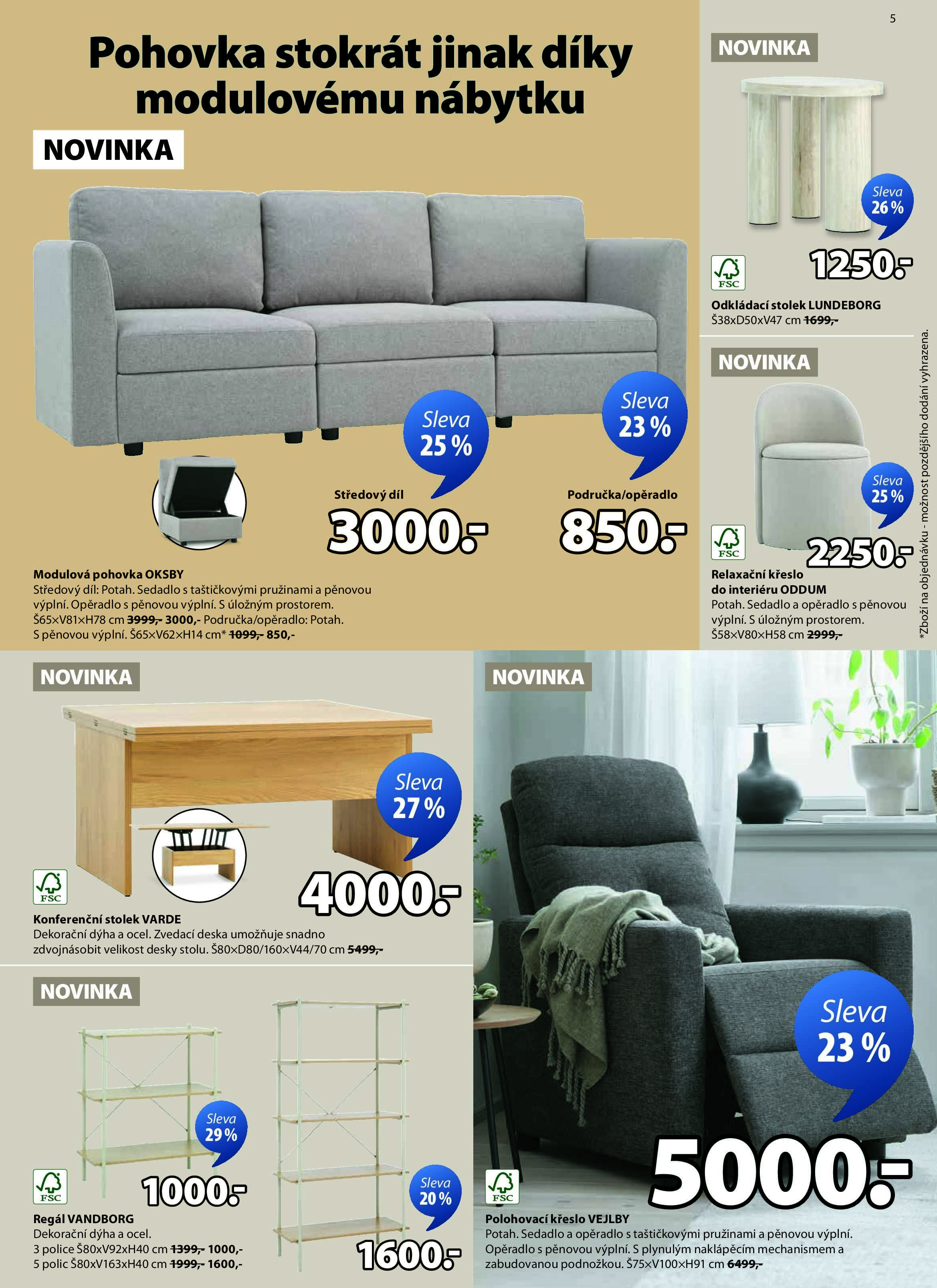 Jayk akční leták - Slevy až 60% Jysk strana 5