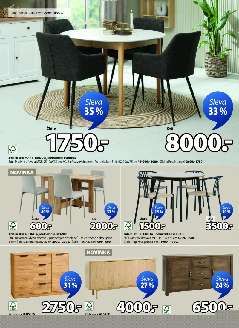 Jayk akční leták - Slevy až 60% Jysk strana 6