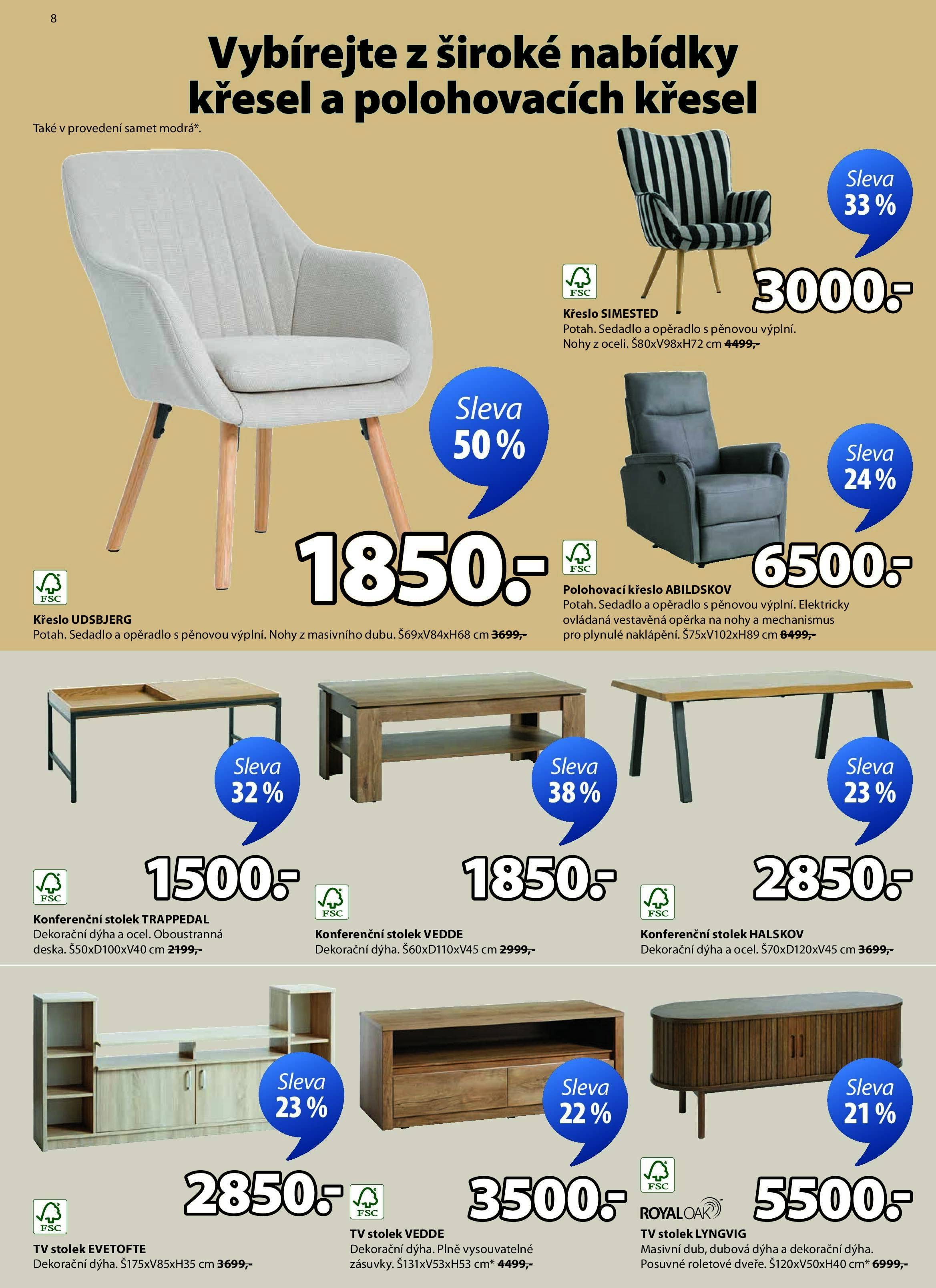 Jayk akční leták - Slevy až 60% Jysk strana 8