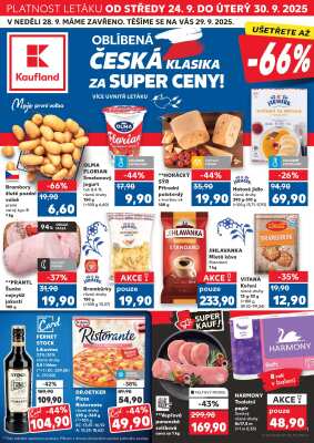 aktuální leták Kaufland 24.9.2025-30.9.2025