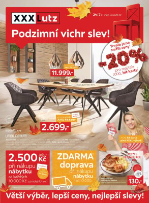 aktuální leták XXXLutz 22.9.2025-5.10.2025