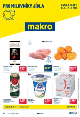 aktuální leták Makro 24.9.2025-7.10.2025