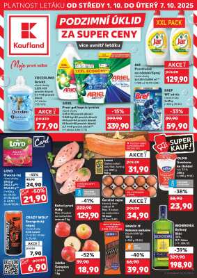 aktuální leták Kaufland 1.10.2025-7.10.2025