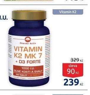 Vitamin K2 MK7 + D3 FORTE 1000 I.U. 125 tablet - BENU Lékárna aktualniletaky.eu