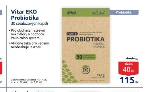 Vitar EKO Probiotika - BENU Lékárna aktualniletaky.eu