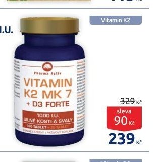 Vitamin K2 MK7 + D3 FORTE 1000 I.U. 125 tablet - BENU Lékárna aktualniletaky.eu