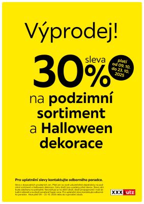 aktuální leták XXXLutz 9.10.2025-23.10.2025