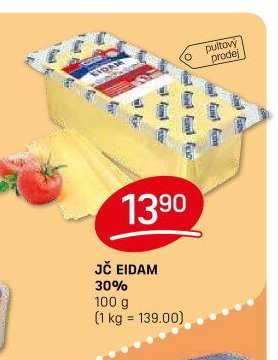 Jč Eidam 30% 100 g - FLOP aktualniletaky.eu