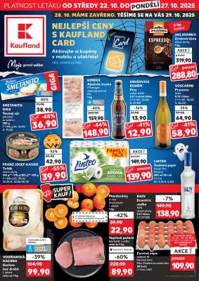 aktuální leták Kaufland 22.10.2025-27.10.2025
