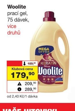 Woolite prací gel 75 dávek - Barvy a laky drogerie aktualniletaky.eu