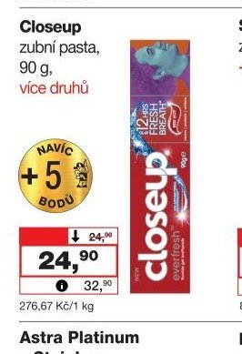 Closeup zubní pasta - Barvy a laky drogerie aktualniletaky.eu