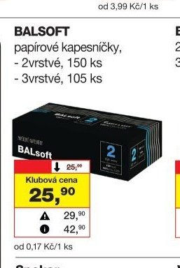 BALSOFT papírové kapesníčky - Barvy a laky drogerie aktualniletaky.eu
