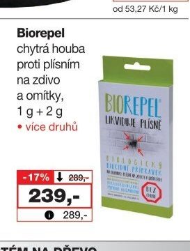 Biorepel chytrá houba proti plísním na zdivo a omítky - Barvy a laky drogerie aktualniletaky.eu