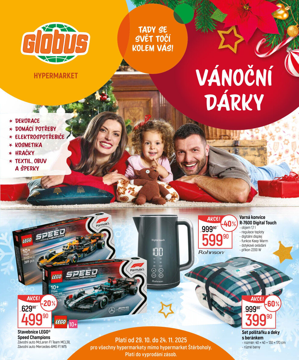 Globus leták Praha - Černý Most - Vánoční dárky Globus strana 1