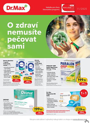 aktuální leták Dr. Max 1.11.2025-30.11.2025
