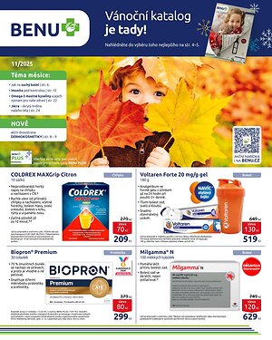 Leták BENU Lékárna BENU Lékárna leták platný od 2025-11-01 do 2025-11-30