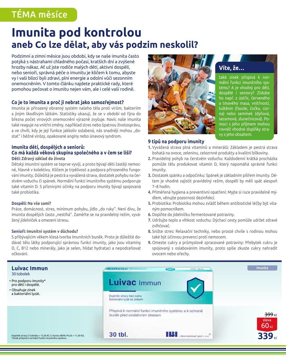 BENU Lékárna leták BENU Lékárna strana 12